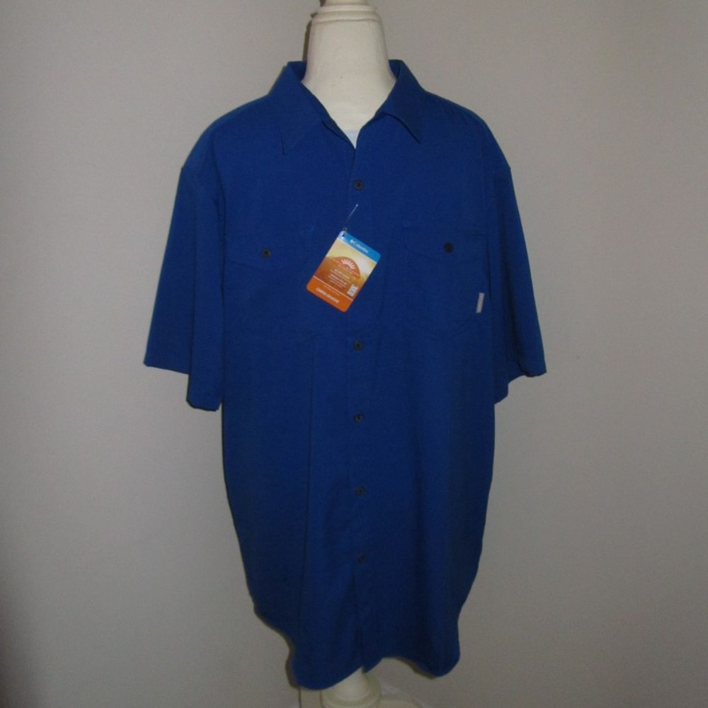 Men's Columbia OMNI-WICK S/S Shirt Size XXL/TGL NWT-$65.00.